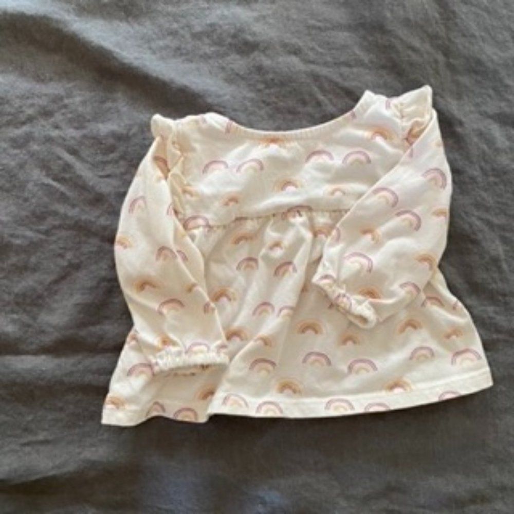 Rainbow long-sleeved shirt